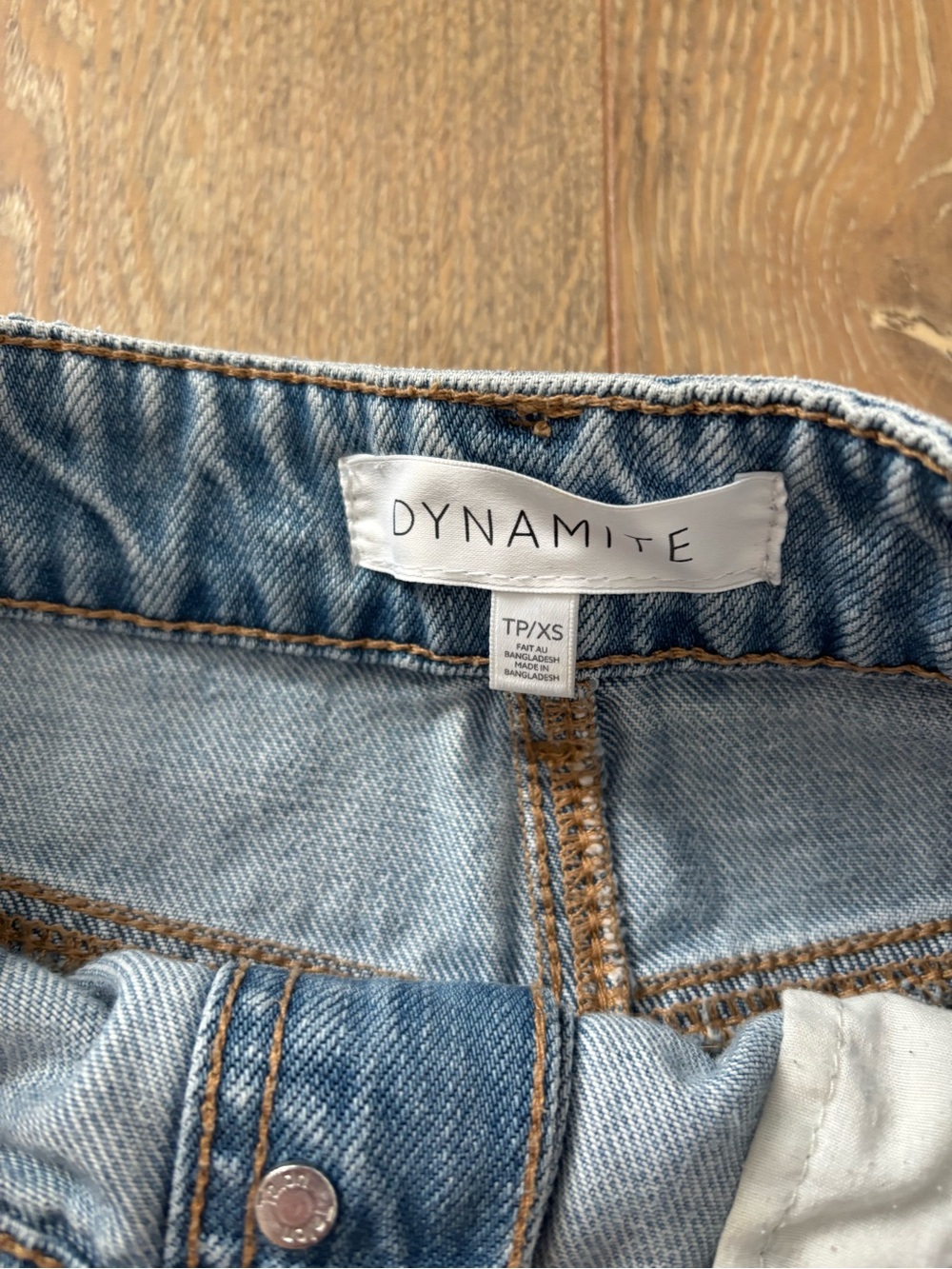 Dynamite Light Blue Denim Button-Front - Picture 4 of 4